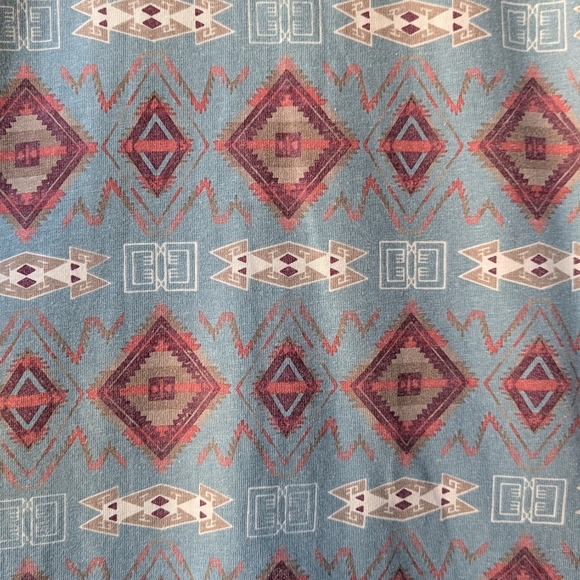 VTG 80s Chico's Design 100% Cotton Tribal Pattern Short Sleeve T-Shirt Medium - Picture 5 of 6